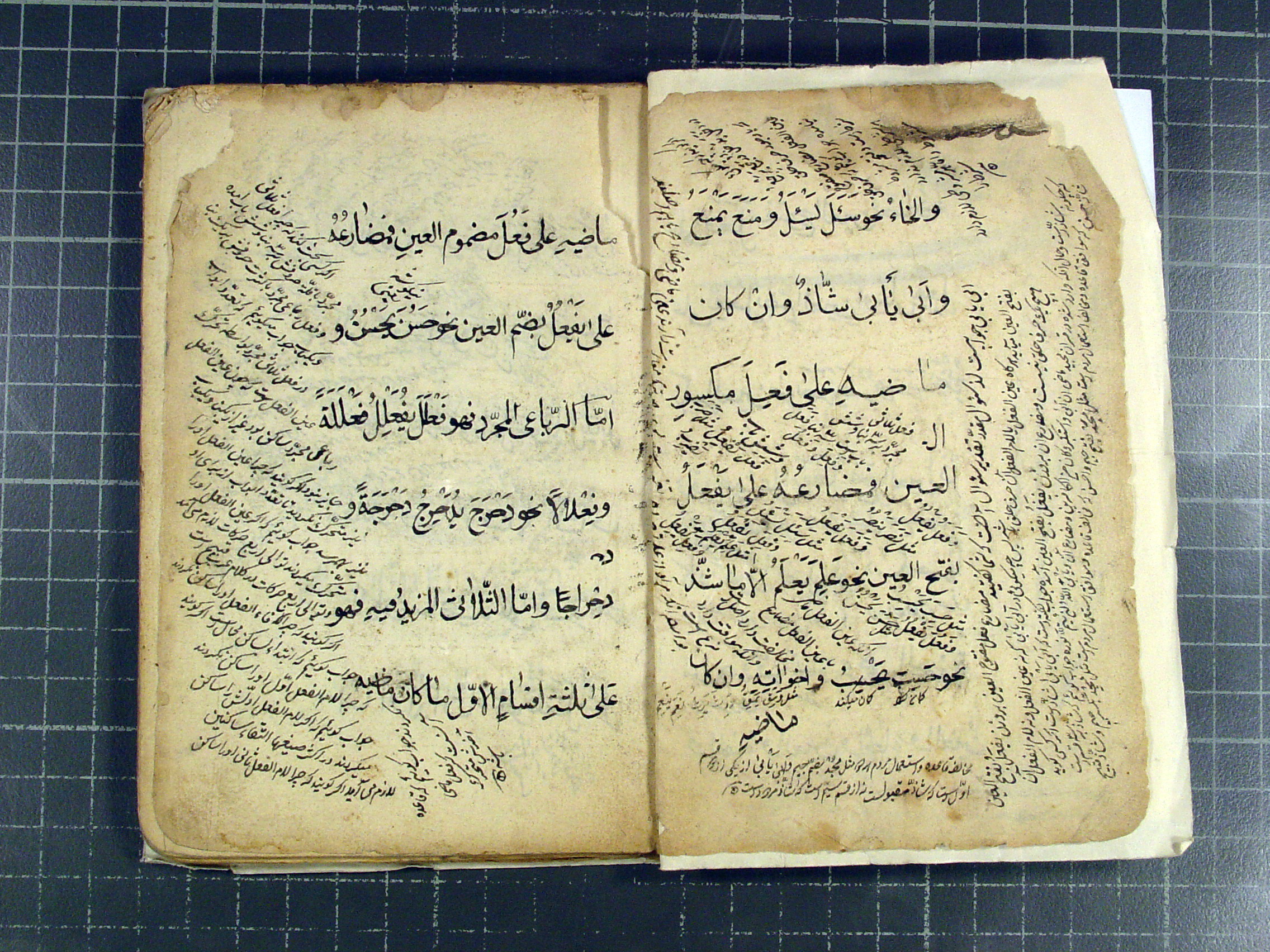 مجموعه 4 بخش: 1. العزی فی التصریف؛ التصریف.  2. بندی در نحو عربی  3. عوامل منظوم.  4. شرح العوامل. 