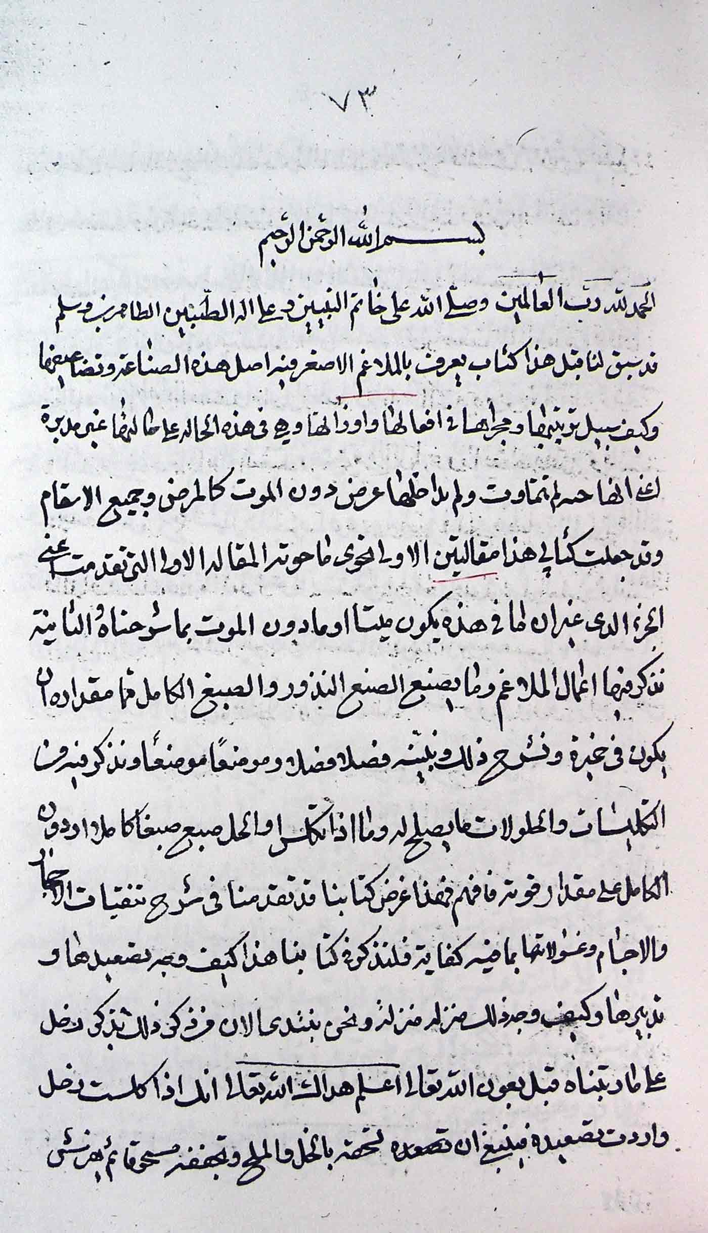 الملاغم؛ الملاغم الاصغر